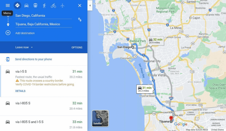 Safe to drive to Tijuana from San Diego